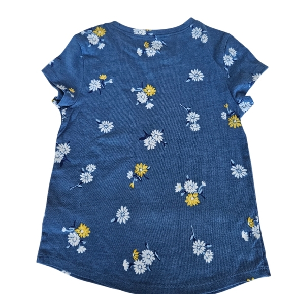 Old Navy Blue Floral Kids Shirt NWT - Picture 2 of 4